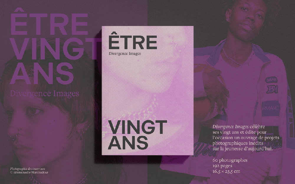 Couverture de l'ouvrage collectif « Être 20 ans » (Divergence Images)